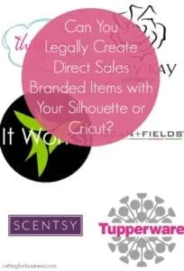 Can you create products for direct sales reps with your Silhouette Cameo or Cricut? by cuttingforbusiness.com