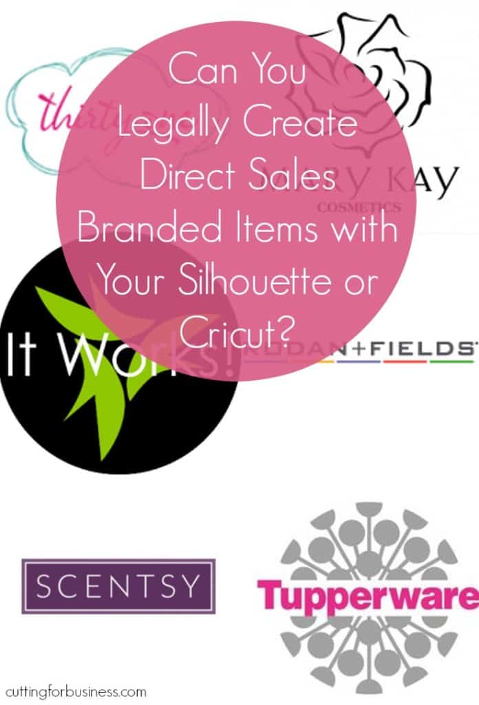 Can you create products for direct sales reps with your Silhouette Cameo or Cricut? by cuttingforbusiness.com