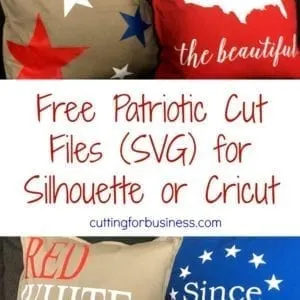 Free Commercial Use SVG Patriotic Cut File Set for Silhouette Cameo or Cricut - by cuttingforbusiness.com