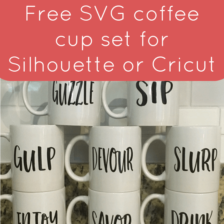 Free Coffee Mug Set SVG for Silhouette Cameo, Cricut, or Sublimation - cuttingforbusiness.com