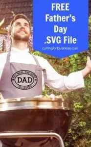 Free Father's Day BBQ .svg for Silhouette Cameo or Cricut - by cuttingforbusiness.com