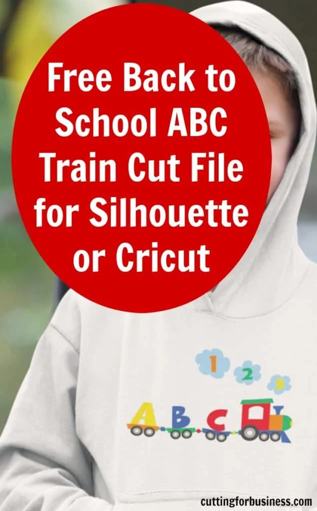 Free Commercial Use Back to School ABC Train Cut File for Silhouette Cameo, Curio, and Cricut Explore small business crafters - by cuttingforbusiness.com