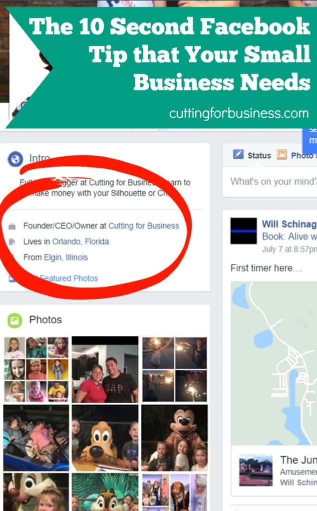 How to Link Your Business and Personal Facebook Accounts - Great for Silhouette Cameo or Cricut small business owners - by cuttingforbusiness.com