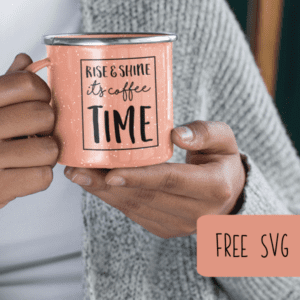 Free SVG Coffee Time for Crafters