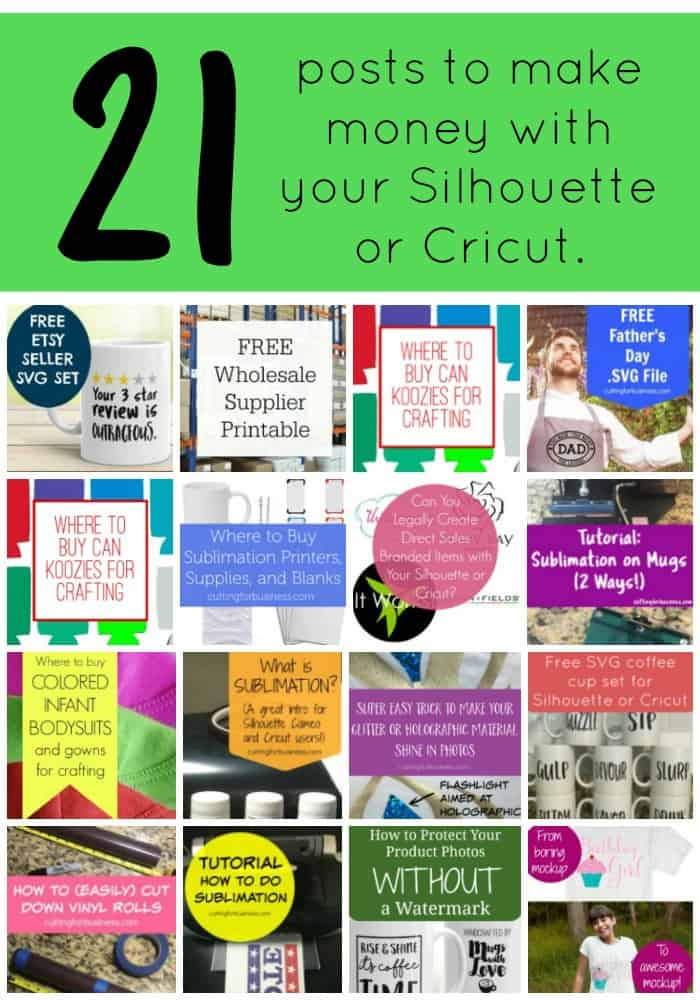 Pin now, read later! The best and most thorough resource on the internet for making money with your Silhouette Cameo, Curio, Mint, or Cricut (Explore). cuttingforbusiness.com