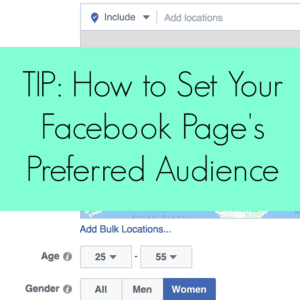 How to Set a Preferred Page Audience for Your Facebook Page - Great for Silhouette Cameo or Cricut Small Business Owners - by cuttingforbusiness.com
