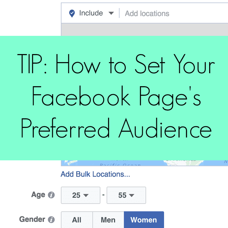 How to Set a Preferred Page Audience for Your Facebook Page - Great for Silhouette Cameo or Cricut Small Business Owners - by cuttingforbusiness.com