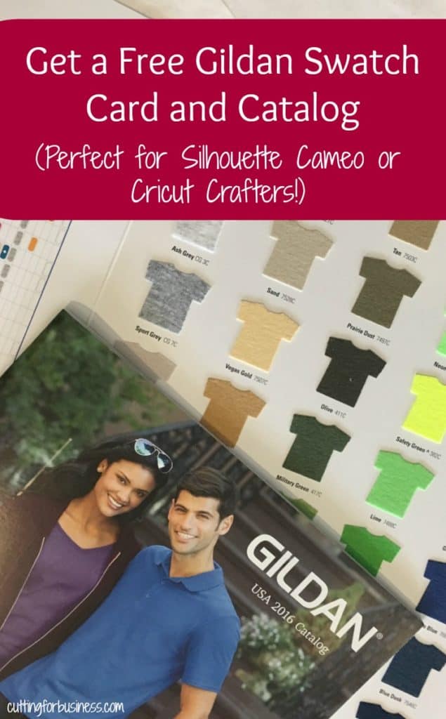 Free Gildan Color Swatch Set for Apparel Decorators - Great for Silhouette Cameo and Cricut Small Business Owners - by cuttingforbusiness.com
