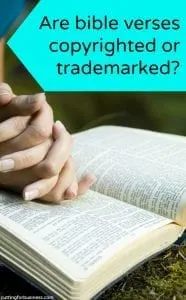 Are Bible Verses Copyrighted or Trademarked? A post with Silhouette Cameo or Cricut small business owners - by cuttingforbusiness.com
