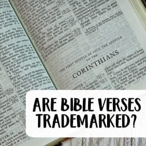 Are Bible Verses Copyrighted or Trademarked? - A good read for Silhouette Portrait or Cameo and Cricut Explore or Maker crafters - by cuttingforbusiness.com