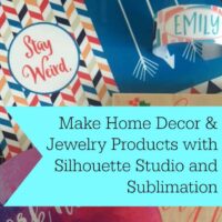 Use Silhouette Studio to Create Home Decor and Jewelry with Sublimation - by cuttingforbusiness.com