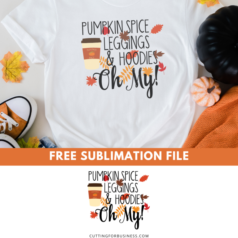 Free Fall Pumpkin Spice Leggings Hoodies Sublimation File