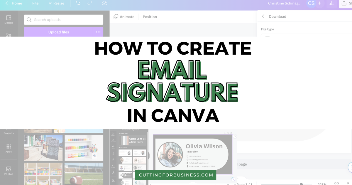 HowtoCreateEmailSignatureCanva-FB - Cutting for Business