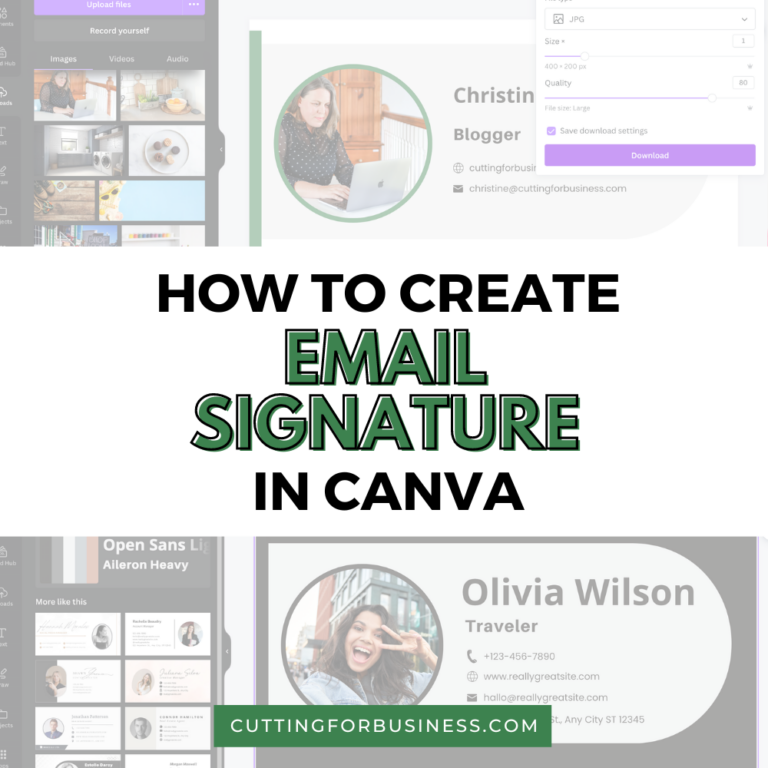 Tutorial: How to Create an Email Signature in Canva