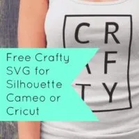 Free Crafty SVG for Silhouette Cameo or Cricut Explore - By cuttingforbusiness.com