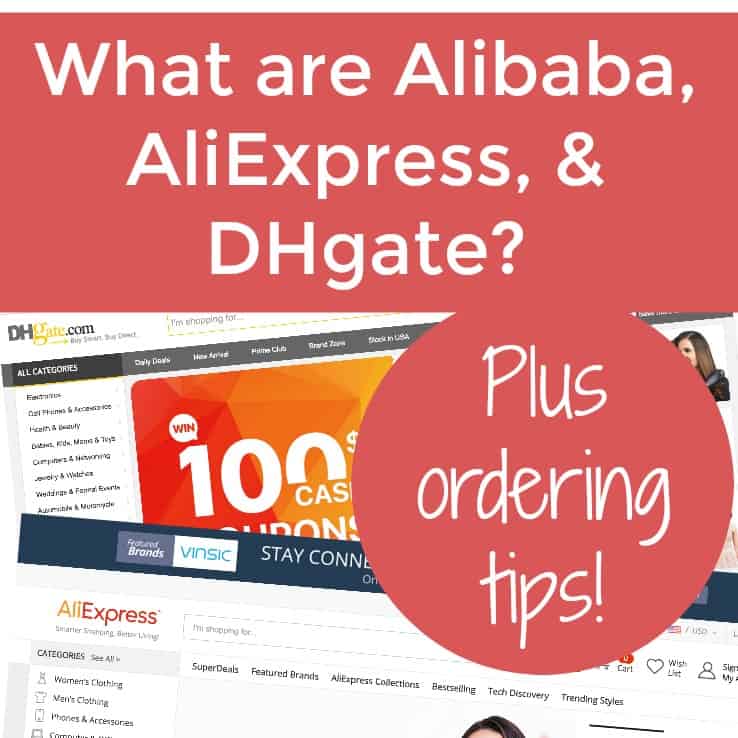 What are Alibaba, AliExpress, and DHgate? Perfect for Silhouette Cameo and Cricut small business owners. By cuttingforbusiness.com.