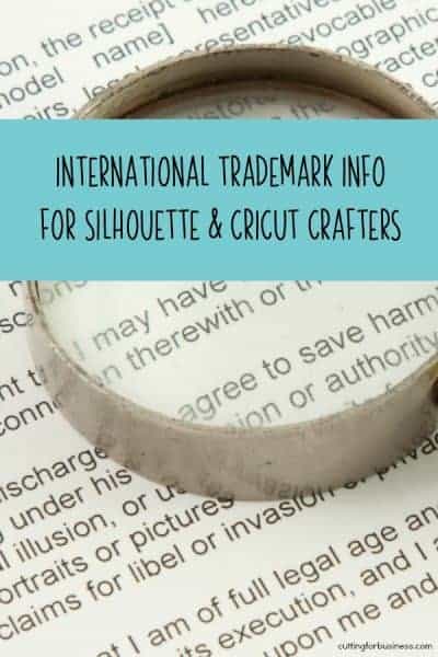 International Trademark Info for Silhouette & Cricut Crafters - Cutting ...