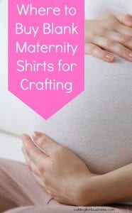 Where to Buy Blank Maternity Shirts for Crafting - Perfect for Silhouette Cameo or Cricut Crafters - by cuttingforbusiness.com