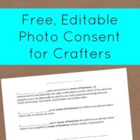 Free Download: Editable Photo Consent & FAQ - Great for Silhouette Cameo or Cricut Crafters - by cuttingforbusiness.com