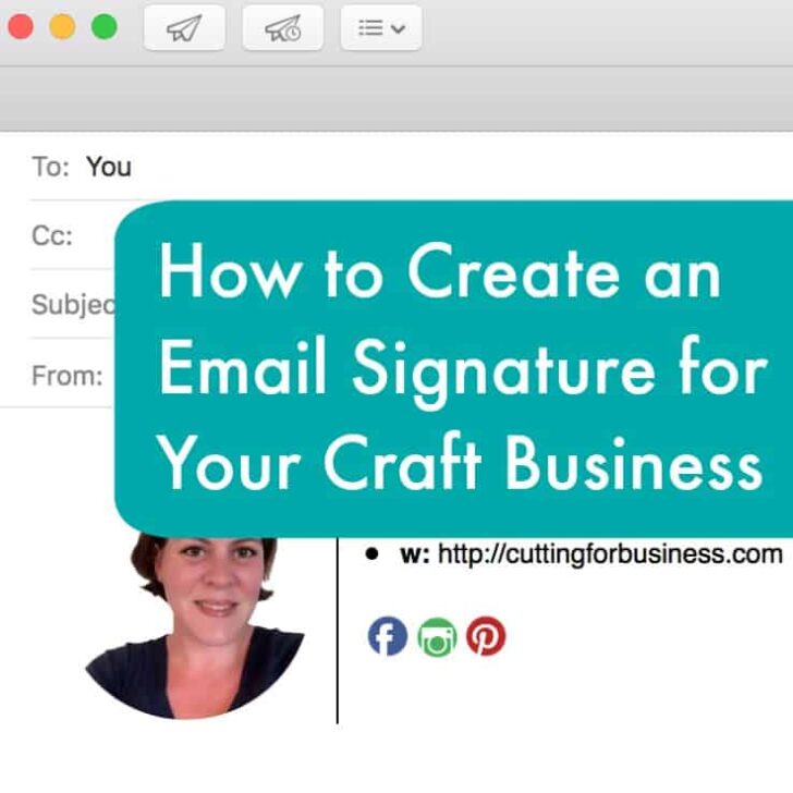 Email Signatures for Your Small Business Great for Silhouette Cameo