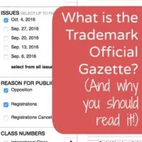 What is the Trademark Official Gazette? Why you should read it, and where to oppose a trademark registration. Perfect for Silhouette Cameo or Cricut Explore crafters. By cuttingforbusiness.com.