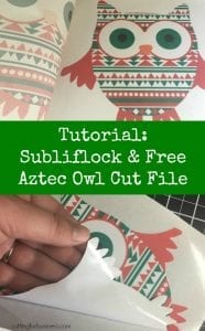 Tutorial: How to Use Subliflock & Free Silhouette Cameo Cut File by cuttingforbusiness.com.
