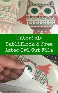 Tutorial: How to Use Subliflock & Free Silhouette Cameo Cut File by cuttingforbusiness.com.