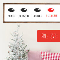 Free SVG - Christmas Reindeer Noses - Rudolph - Cut File - Silhouette or Cricut - Portrait, Cameo, Curio, Explore, Maker, Joy - by cuttingforbusiness.com.