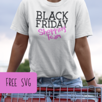 Free SVG - Black Friday - Shopping Team - Silhouette & Cricut - Portrait, Cameo, Curio, Mint, Explore, Maker, Joy - by cuttingforbusiness.com.