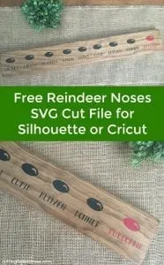 Free Christmas Reindeer Noses SVG Cut File for Silhouette Cameo or Cricut - by cuttingforbusiness.com.