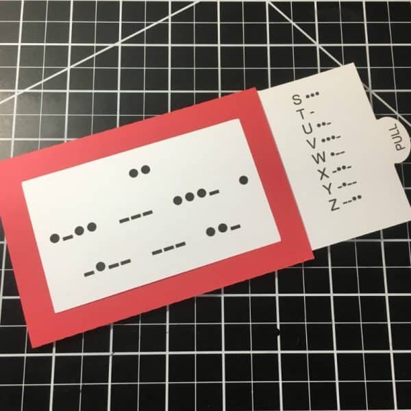 DIY Morse Code Valentine's Cards - Cutting for Business