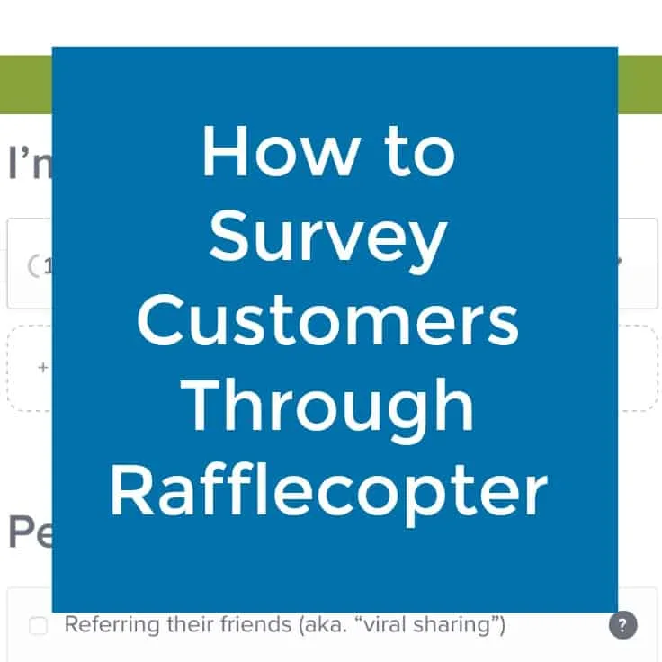How to Survey Customers Using Rafflecopter. Perfect for Silhouette Cameo or Cricut small business owners. By cuttingforbusiness.com.