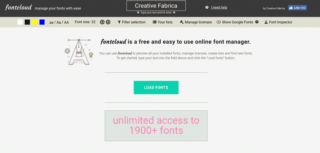 Download Free Introducing Fontcloud A Font Viewer Cutting For Business Fonts Typography