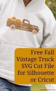 Free Fall Vintage Truck SVG for Silhouette Cameo or Cricut Explore - by cuttingforbusiness.com