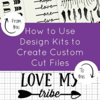 Tutorial: How to Use Design Kits to Create Semi Custom Cut Files for Silhouette Studio or Cricut - by cuttingforbusiness.com