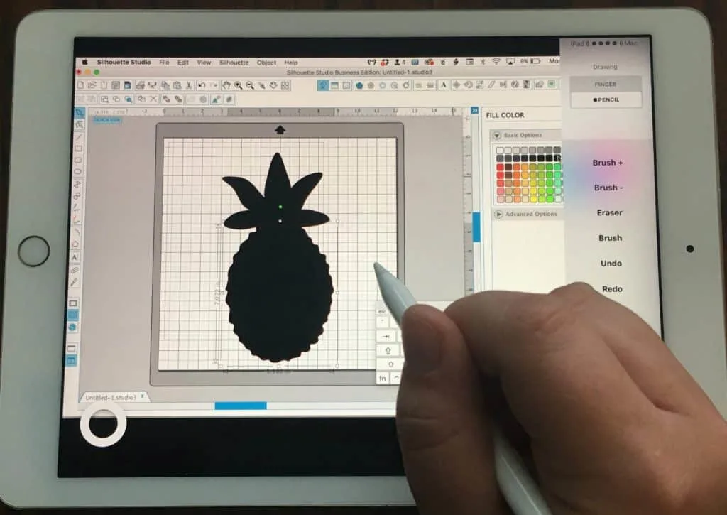 Tutorial: How to Use iPad Pro as a Drawing Tablet in Silhouette Studio - Great for Silhouette Cameo, Curio, Mint Owners who like to draw! By cuttingforbusiness.com.