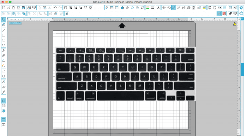 DIY Macbook Keyboard Skin with Silhouette Cameo by cuttingforbusiness.com