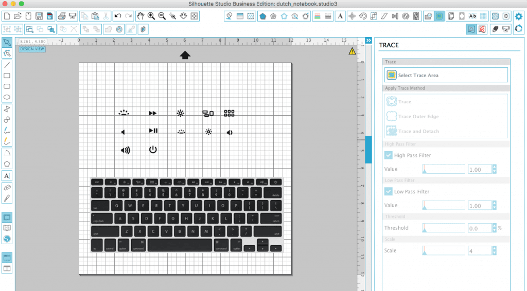 DIY Macbook Keyboard Skin with Silhouette Cameo by cuttingforbusiness.com