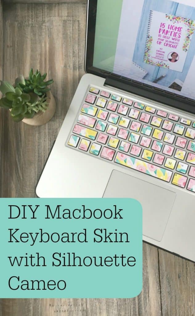 DIY Macbook Keyboard Skin with Silhouette Cameo by cuttingforbusiness.com