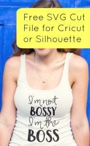 Free Boss SVG Cut File for Silhouette Cameo or Cricut Explore - by cuttingforbusiness.com