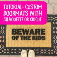 Coir Doormats - A Profitable Spring Silhouette Cameo or Cricut Explore Product - by cuttingforbusiness.com