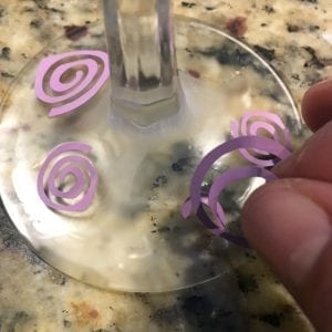 Tutorial: Reverse Glass Etching with Silhouette Cameo or Cricut Explore - by cuttingforbusiness.com