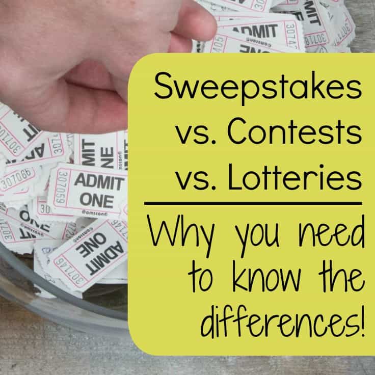 Sweepstakes, Contests, and Lotteries - Why Silhouette Cameo and Cricut Business Owners Need to Know the Differences - cuttingforbusiness.com