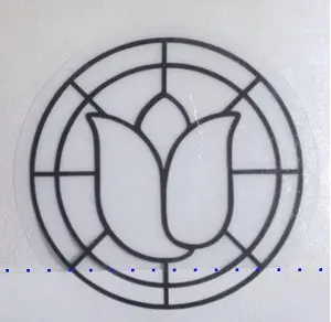 Tutorial: Stained Glass Look Tulip Window Cling Using Transparent Vinyl - For Silhouette Cameo or Cricut Explore - by homesteaderchic.com for cuttingforbusiness.com