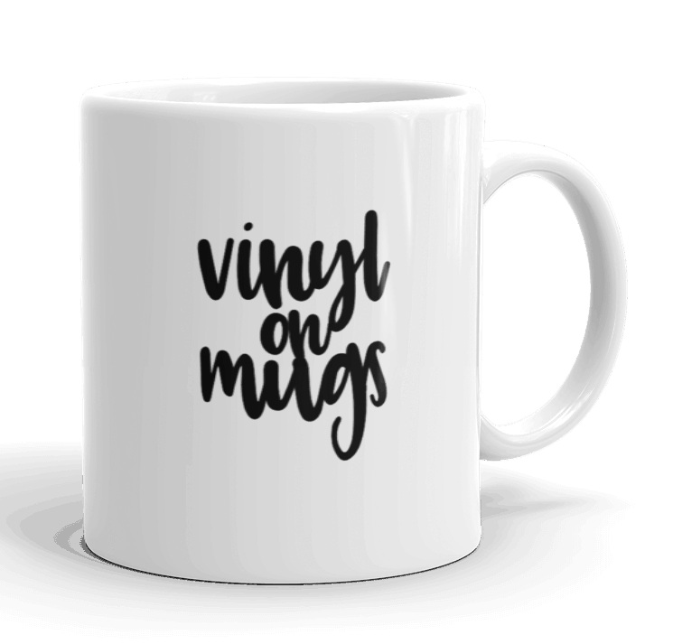 Vinyl on Mugs - Designing Smarter with Your Silhouette Cameo or Cricut Explore - by cuttingforbusiness.com