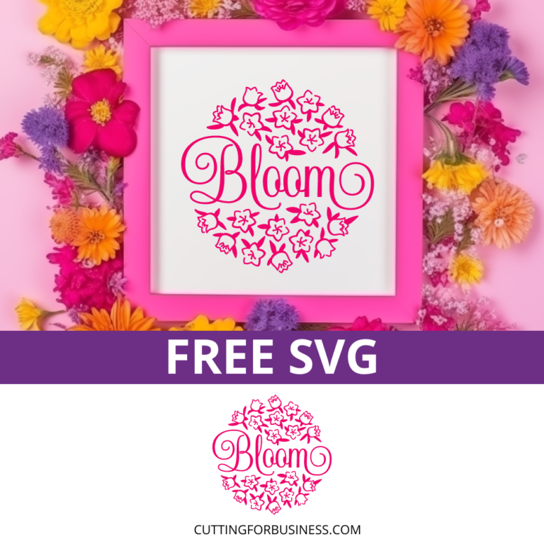 Free Bloom SVG – Gardening Cut File