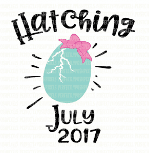 Hatching - Pregnancy Cut File for Silhouette Cameo or Cricut Explore - shared by cuttingforbusiness.com