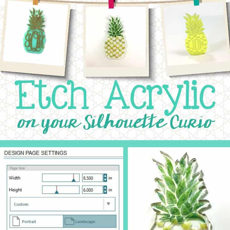 Tutorial: Etch Acrylic with your Silhouette Curio - by cuttingforbusiness.com