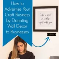 Creative Marketing Idea for Silhouette Cameo and Cricut Small Business Owners - How to Donate Handmade Wall Decor for Free Advertising - by cuttingforbusiness.com