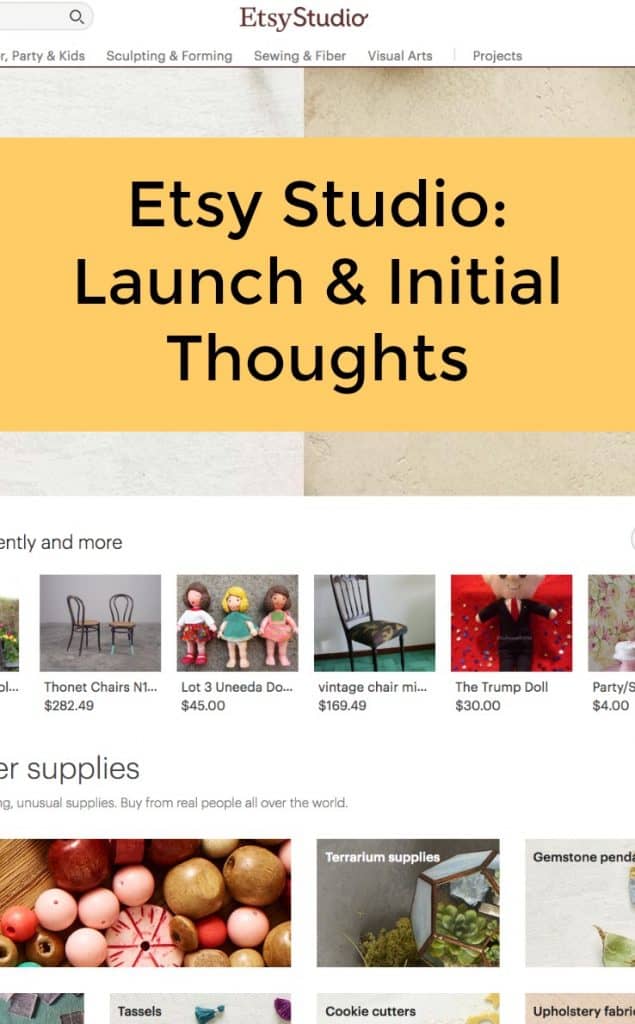 Etsy Studio: What Is It? - Initial Thoughts by cuttingforbusiness.com